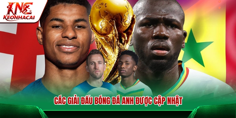 Danh sách giải đấu Anh có trên hệ thống dữ liệu