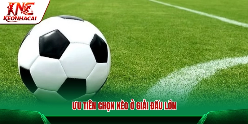 Nên tập trung đặt cược tại các giải đấu lớn
